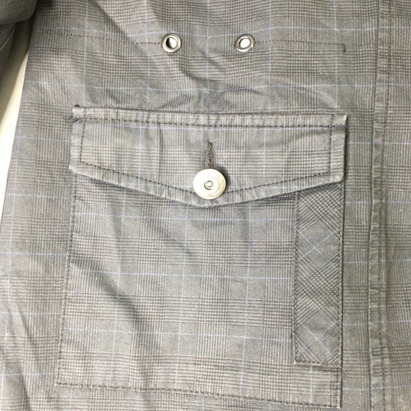 Fort Collins Mens Jacket Black Extra Large Button Long Sleeve Casual Comfort - Picture 5 of 12